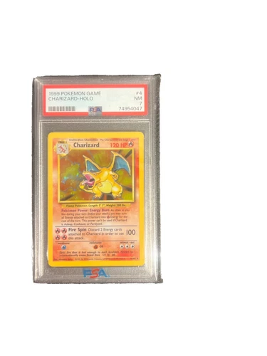 1999 charizard holo psa 7