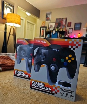 Retrolink N64 Style Classic Controller For PC / Mac New Sealed Set (2)