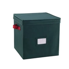 Storage Ornament Box - Holiday Organizer Cube with 64 Individual Compartments