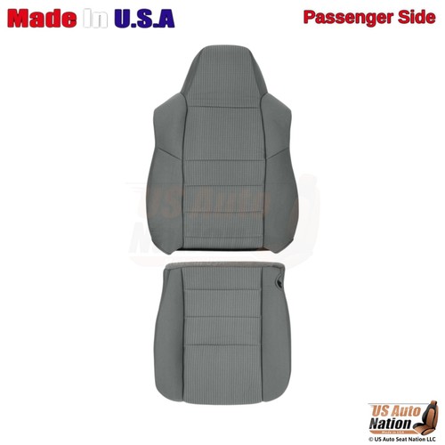2008 to 2010 Ford F250 F350 F450 F550 XLT Driver Passenger Cloth Seat Cover Gray - Picture 11 of 14
