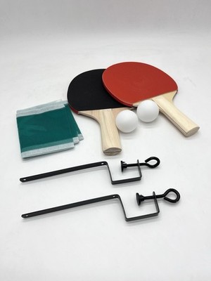 Tischtennis Set, 2x Tischtenniskelle 2x Tischtennisball, Ping Pong Set mit Netz
