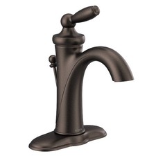 Moen 6600ORB Brantford Single Hole High-Arc Bathroom Faucet in Oil Rubbed Bronze