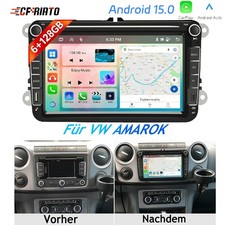 8'' 6GB+128GB Android 15 Für VW Amarok Carplay Autoradio FM/RDS GPS Navi WIFI BT 8'' 6GB+128GB Android 15 Für VW Amarok Carplay Autoradio FM/RDS GPS Navi WIFI BT