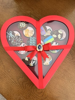 DISNEY RARE Club 33 Valentine s Day Chocolate Box Full 10 Pin Set LE300 Scented
