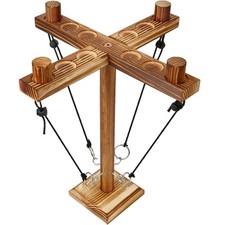 Outdoor Indoor Ring Toss Game - Fun Hook  Ring Set with Carrying Bag for Partie