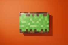 Gaming Wrapping Paper - Minecraft Style Blocks - Hand Made - Gift Wrap