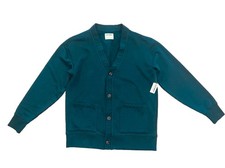 Old Navy NEW Men  s Fleece Lined V-Neck Button Front Cardigan Sweater Green Sz M