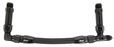 Summit Black Braided Dual Feed Fuel Line for Holley 4160 -6 AN SUM-220101BN-B