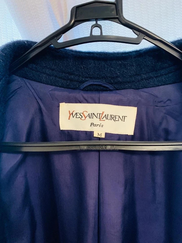 Yves Saint Laurent Winter Coat Black Women's Size M  - Image 2 of 4