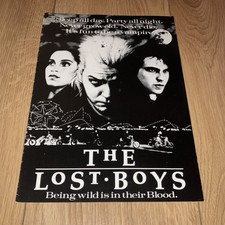 The Lost Boys - 1987 UK film campaign pressbook. Quad Poster, presskit, photos