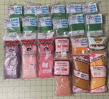 21 Vintage MIX BRANDS pre-cut  Latch Hook Rug Yarn 320 count