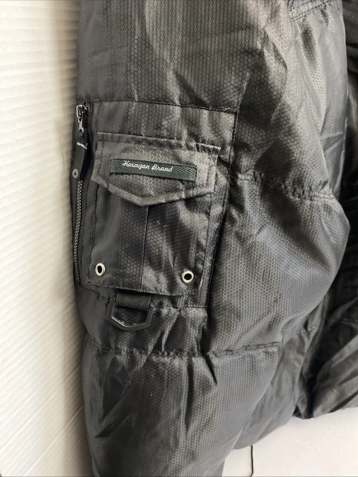 "Chaqueta acolchada acolchada acolchada Y2K con capucha-por Polo Sur, estilo 5 Burroughs-pecho de 54"" para hombre" Foto 4 de 4