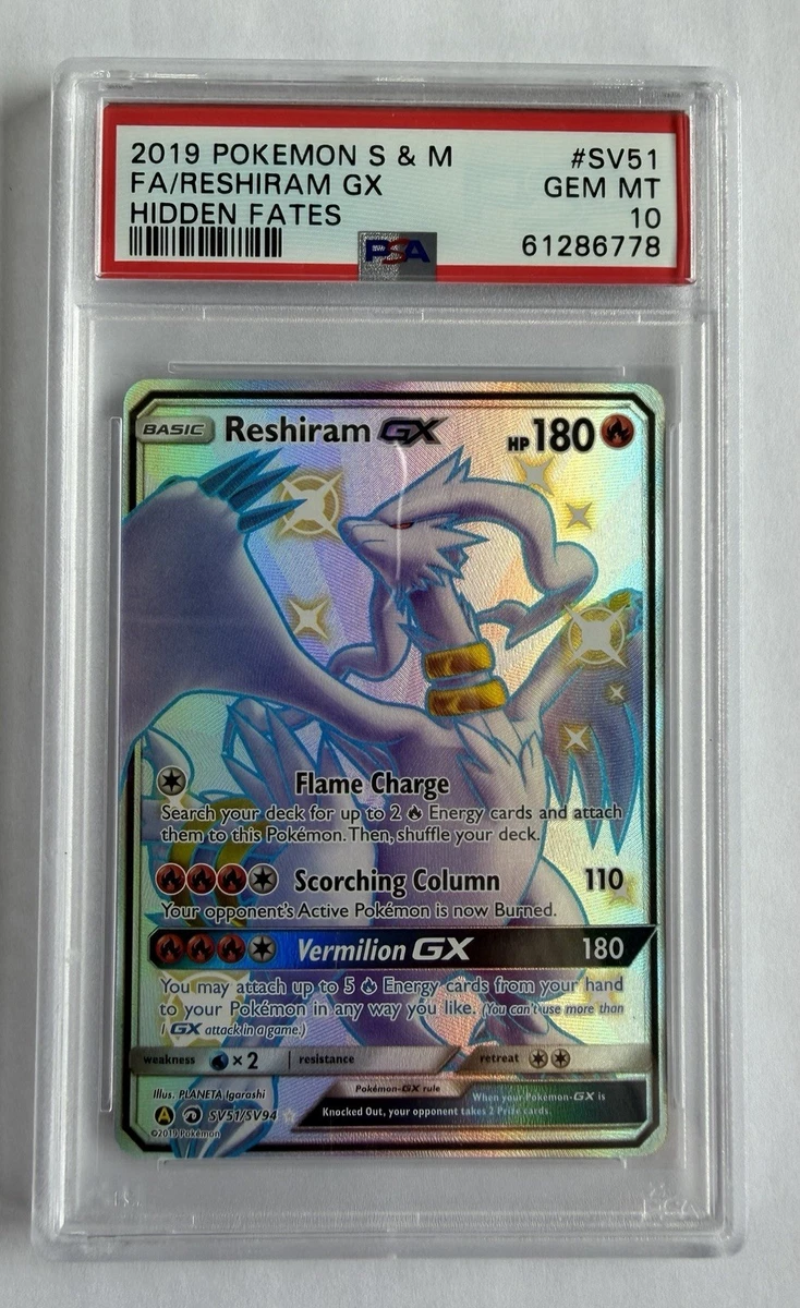 Reshiram Pokémon TCG Professional Sports Authenticator (PSA