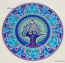 FENG SHUI Fenstersticker Fensterbild Earth Mandala 14 cm