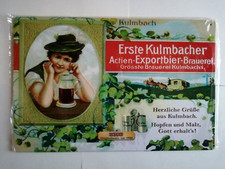 Kulmbacher Bier EKU Brauerei EKU Blechschild 35 x 23 cm originalverpackt