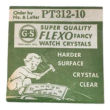 Germanow-Simon Mach (GS) PT312-10 Watch Crystal NOS Part Flexo