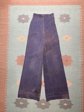 Vintage 70s corduroy bell bottoms wide elephant flare pants faded hippie 22x33