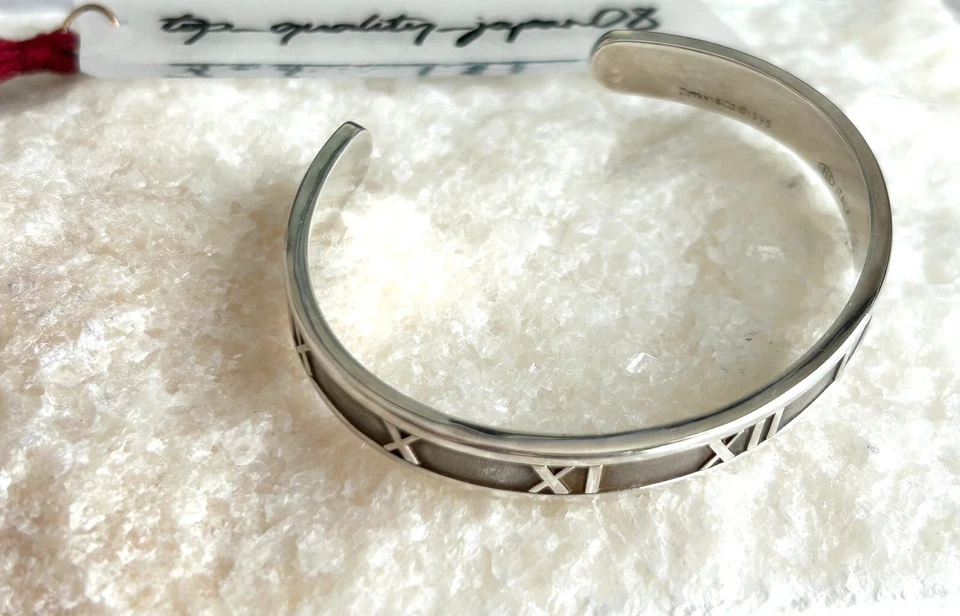 Bracciale TIFFANY&Co Atlas numeri romani argento 925 spedizione veloce - Immagine 3 di 4