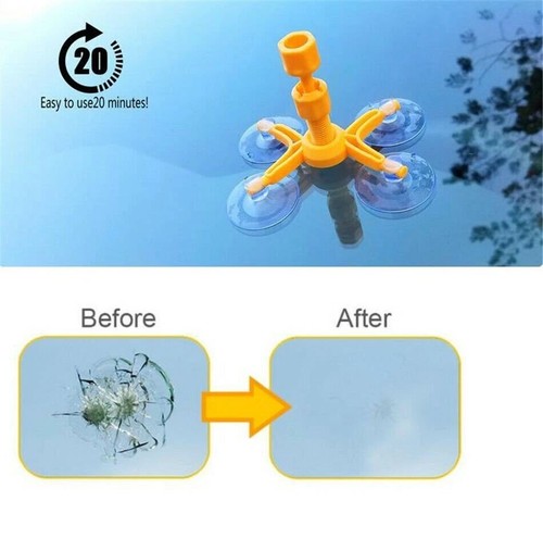 Windows Tool Crack Remove Chip Resin Glass Recovery Car Windscreen Repair Kit AU - Picture 9 of 14