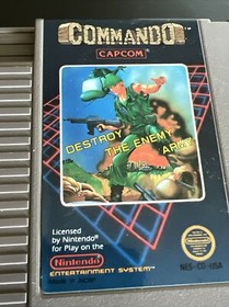 Commando (Nintendo Entertainment System, 1986) NES Capcom Authentic