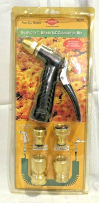 SNAPLOCK Hose Nozzle  Connector set 5 pieces  Brass  High Pressure RARE