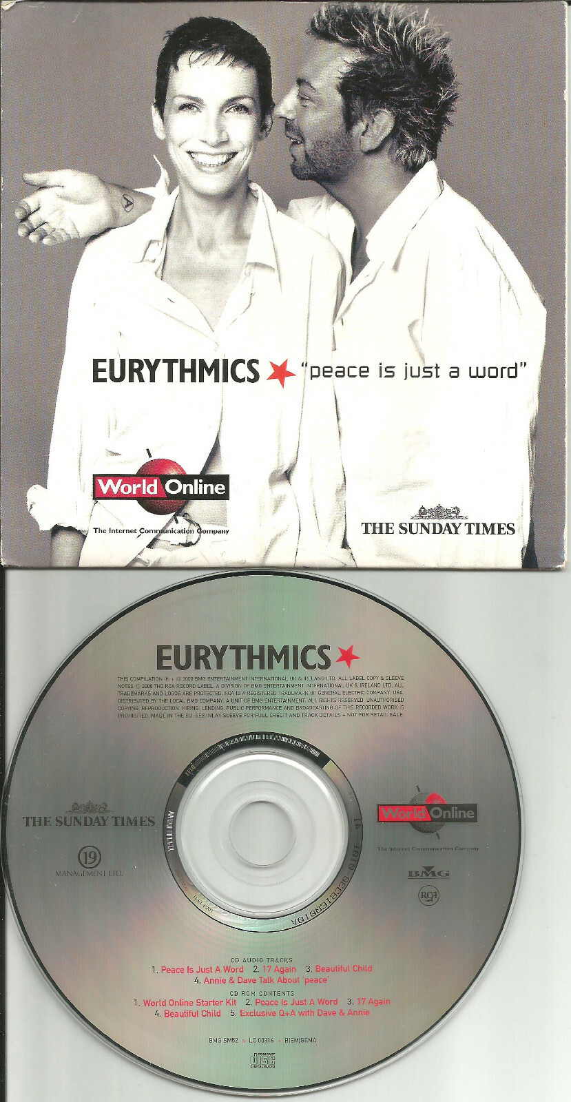 Annie Lennox Eurythmics Interview 5 Videos Live UK Promo CD