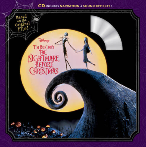 Tim Burton The Nightmare Before Christmas Book and CD Paperback Acceptable Condition