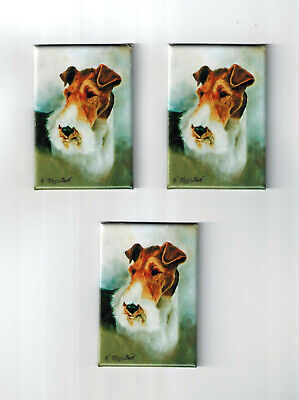 New Maltese Magnet Set 3 Magnets By Ruth Maystead MFR # MAL-4