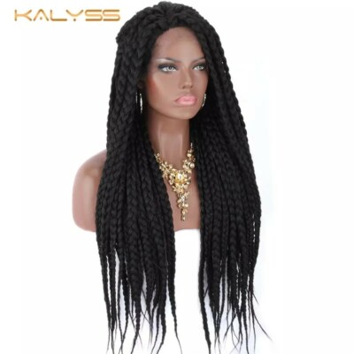 28inches Braided lace front box braids wig
