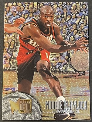 1995-96 Metal Atlanta Hawks Basketball Card #122 Mookie Blaylock
