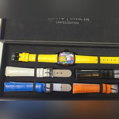 Invicta Romero Britto Baby Lupah Ltd Edition Watch Set w/ 5 Leather Bands, NIB Invicta Romero Britto Baby Lupah Ltd Edition Watch Set w/ 5  main image 2
