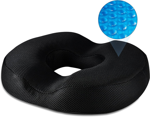 Donut Pillow for Tailbone Pain XL Cool Gel Hemorrhoid Pillow Donut Cushion Dough