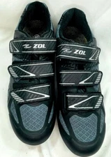 ZOL Predator MTB Mountain Bike Cycling Shoes Black with Silver US 7.5 Women 