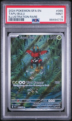 Tapu Bulu Illustration Rare #065 PSA 9 2024 Pokemon Sfa Shrouded