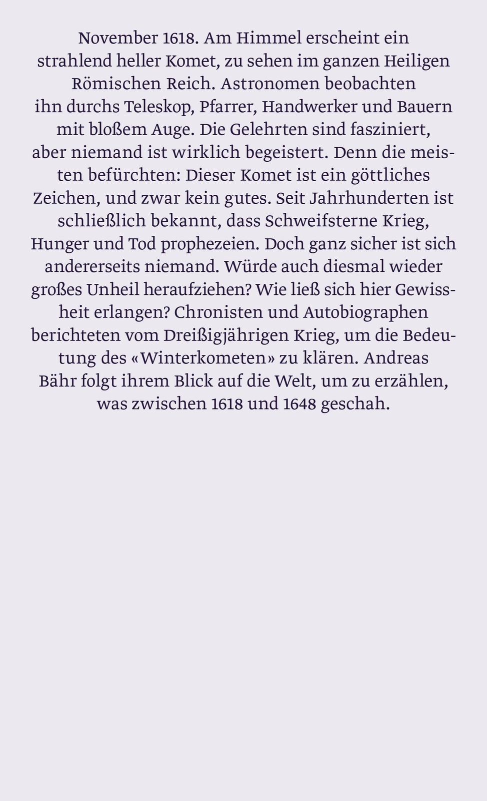 Thumbnail - Der Grausame Komet | Himmelszeichen Und Weltgeschehen Dreißigjährigen