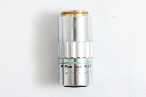Mitutoyo M Plan Apo SL 20x / 0.28 Infi/0 f=200 Microscope Objective Lens #5446