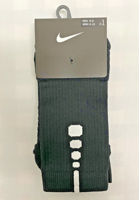 Nike Classic Authentic Black White-Striped Mid Calf Socks Size M PSK090-018 NWT