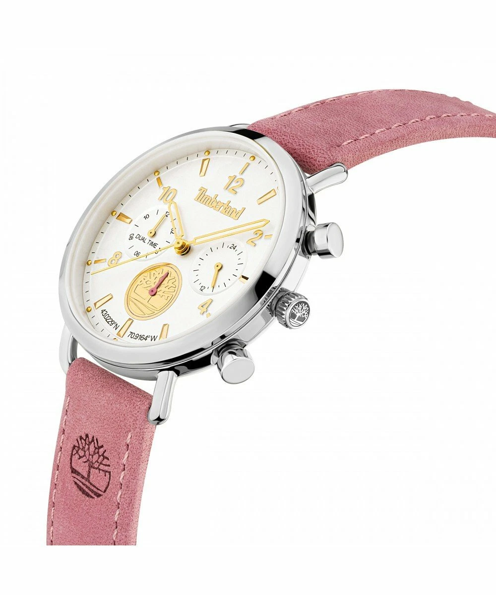 TIMBERLAND ROCKRIMMON Woman Dual Pink Watch Leather Strap with eBay TDWLF2103801 | Time