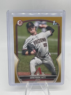 2023 Bowman 1st Draft Paper Grayson Hitt Gold 8/50