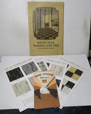 1926 Bonded Floors Co. catalog of Gold Seal Marble-ized Tile