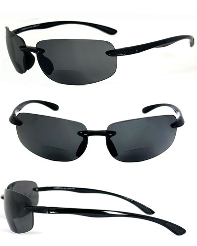 Premium Rimless Polarized Bifocal Sunglasses Style PC26POL - Picture 7 of 12