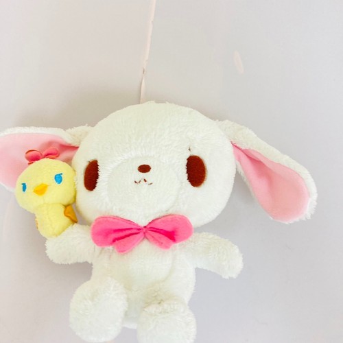 Sanrio Sugar Bunnies Shirousa Plush Soft Stuffed Toy White Pink Ribbon Duck JP - Picture 5 of 24