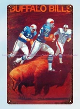 1969 vintage reproduction poster football metal tin sign wall farm houses