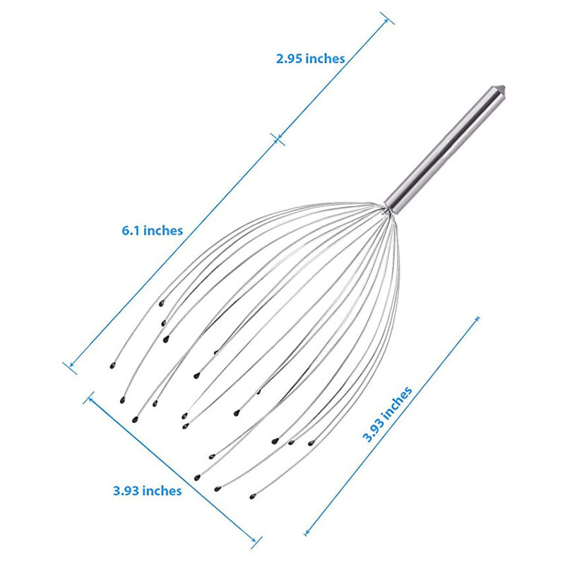 All Stainless Steel Wire Head Massager Octopus Scalp Massage Claw