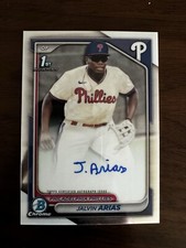 2024 Bowman Chrome Baseball Jalvin Arias 1st Chrome Auto
