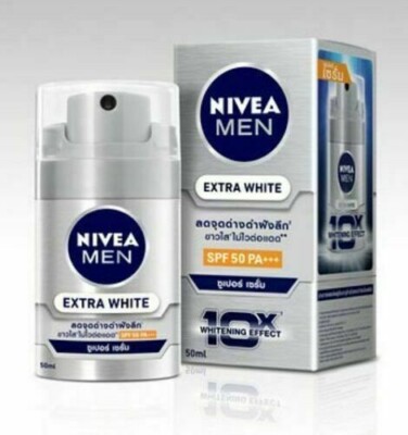 NIVEA MEN Extra White Skin Whitening Super Serum Moisturizer SPF50 / 50ml