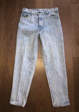 Vintage 80s Levi  s 506 Jeans Men  s 36 x 30 Blue Acid Wash Orange Tab Made IN USA
