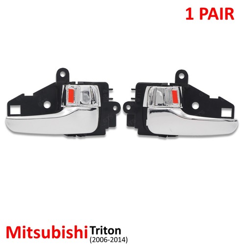Fits Mitsubishi Triton L200 2006 - 14 Pair Inner Handle Interior Door Chrome - 第 3/11 張圖片