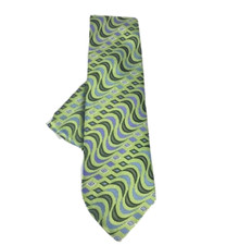 St. Patrick Men's Tie Hanky Lime Green Purple Black Charcoal Gray 3.5 inches