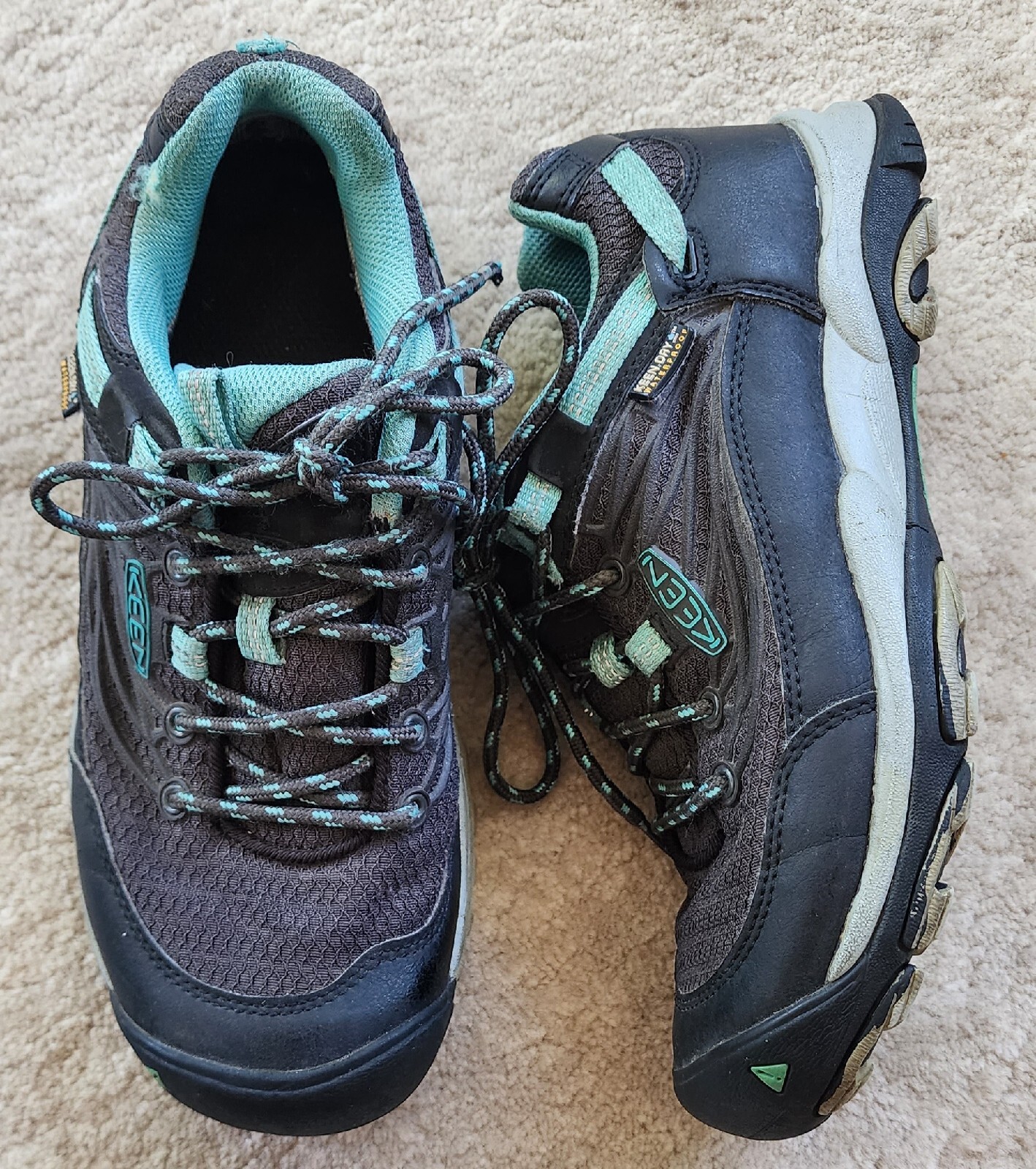 Keen Scarpe da Escursionismo Trail Walking Taglia 7 Nero Teal Saltzman Impermeabili 1013227 Trek